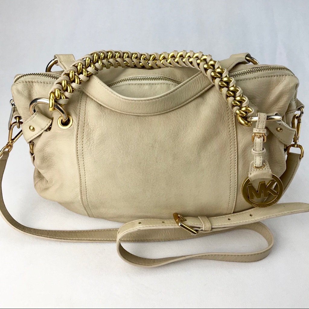 Michael Kors Pebbled Leather Satchel Crossbody